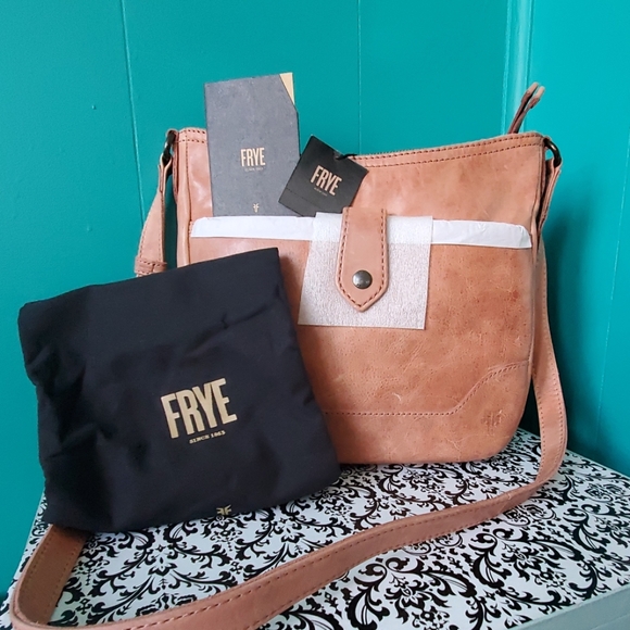 Frye Handbags - FRYE Melissa Button Crossbody-Dusty Rose